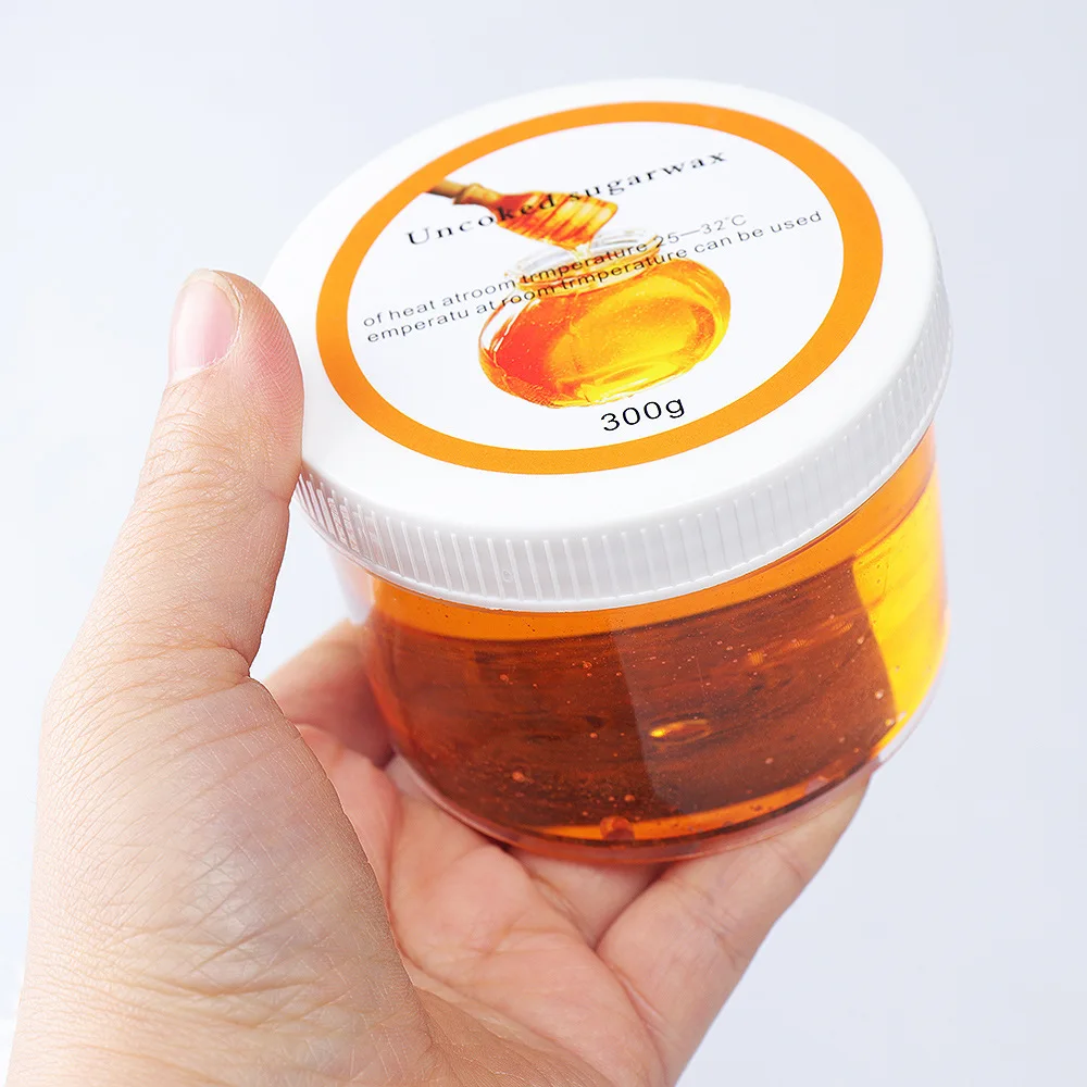 300g Honey Depilatory Wax for Hair Removal Gentle Adhesion Easy Application Suitable for All SkinTypes Gentle Depilation