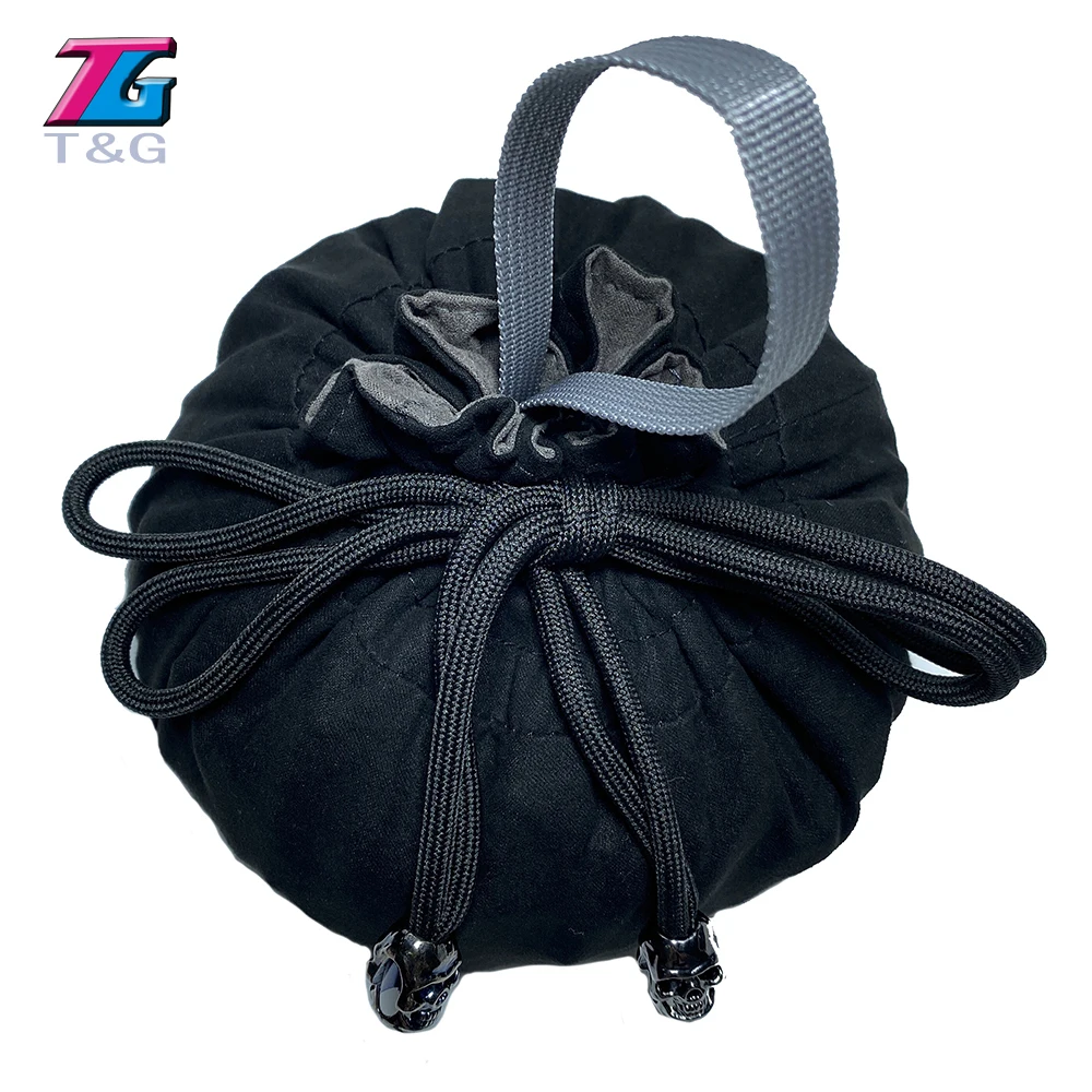 Dice Bag Cloth Storage Pouch High Quality Velvet Pouch Unique Design Large Capacity Easy Carrying For DND RPG Game Accessories