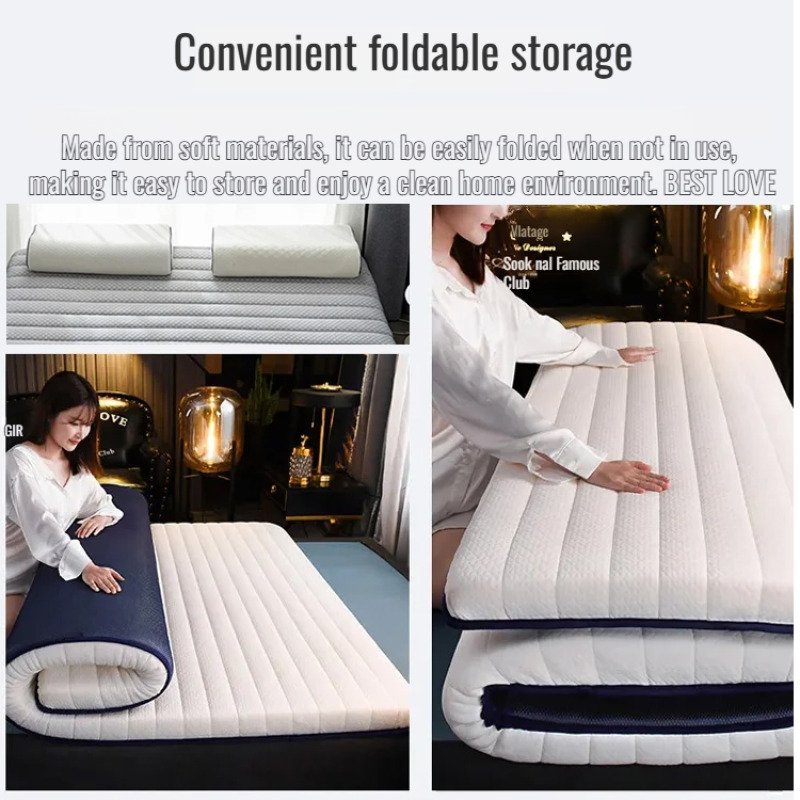 Single Thicken Sleep Mattress antimite natural latex mattress portable Folding Tatami soft pad dormitory student special mattres