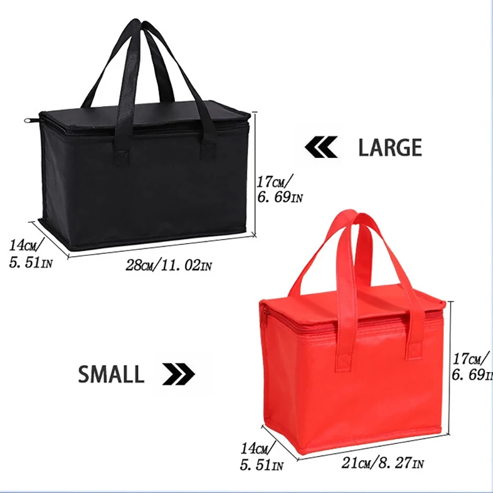 Sac isotherme Portable pour déjeuner, isolation pliante, sac de glace pour pique-nique, sac thermique pour aliments, porte-boissons, sacs isolés, sac de livraison de bière