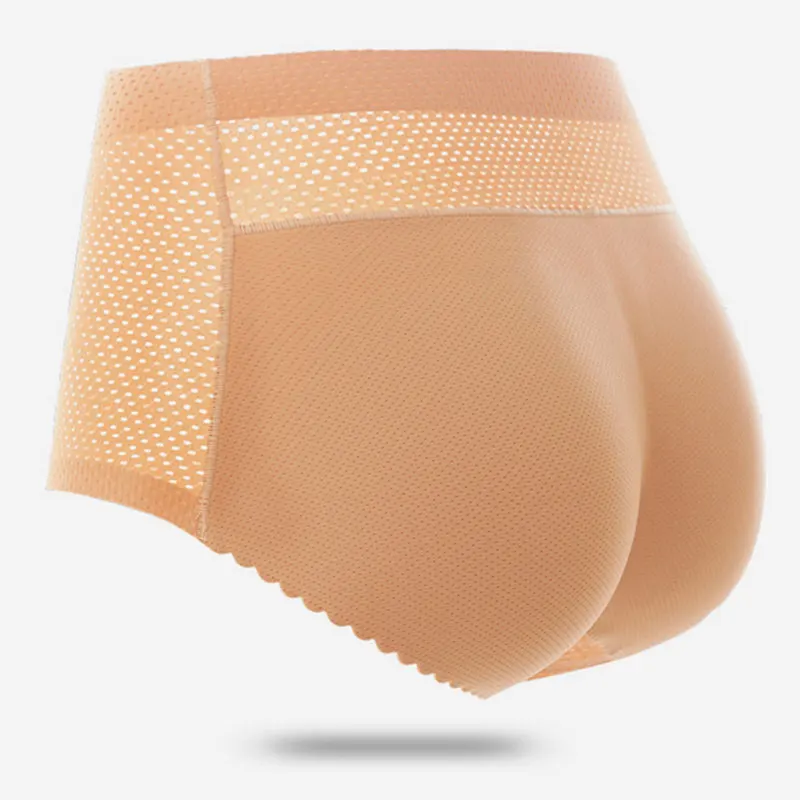 ผู้หญิงฟองน้ำ Padded Push Up กางเกง Butt Lifter ปลอมกางเกง Butt Hip Enhancer ไม่มีรอยต่อกางเกงกระชับรูปร่างก้นชุดชั้นใน