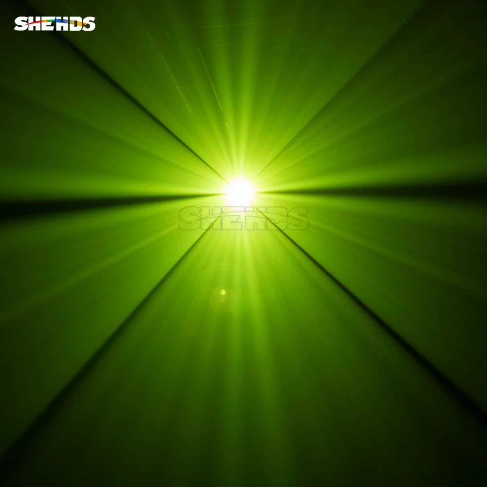 SHEHDS 2PCS 100W LED 6 Facet Prism DJ โปรเจคเตอร์ DMX 512 แฟนซี Spot Light สําหรับดิสโก้งานแต่งงานไนท์คลับผู้ชม