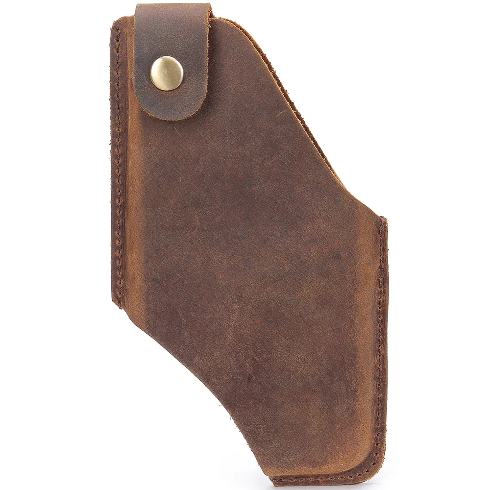 Westal celular cinto saco, saco de cintura de couro cavalo louco masculino, telefone bolsa, carteira de alta qualidade, telefone