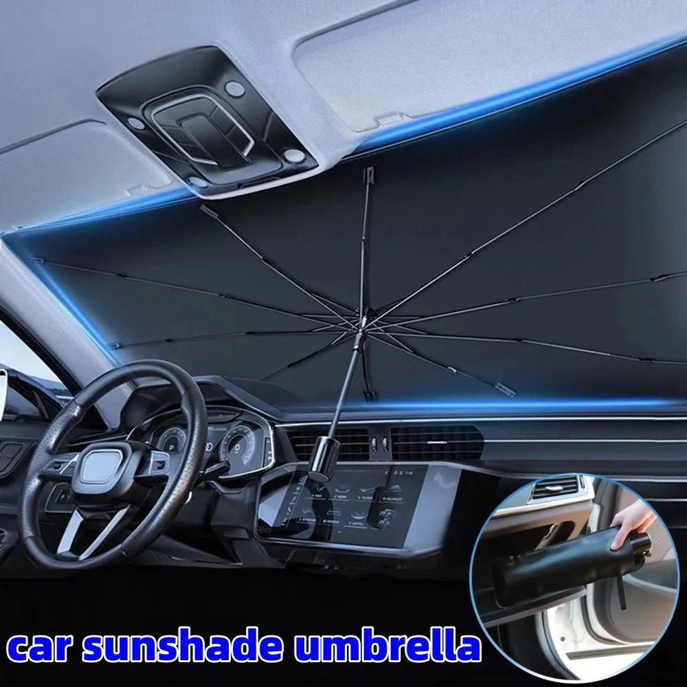 Parasol específico para coche, artefacto de sombrilla, sombrilla de protección, paraguas Interio, parasoles para parabrisas, accesorios exteriores