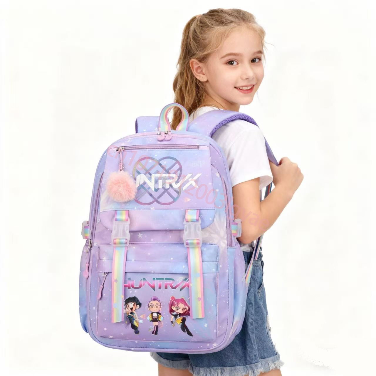 Kpop демонохотник рюкзак Huntrix графический рюкзак аниме персонаж мультфильм рюкзак большой емкости рюкзак студенческий рюкзак