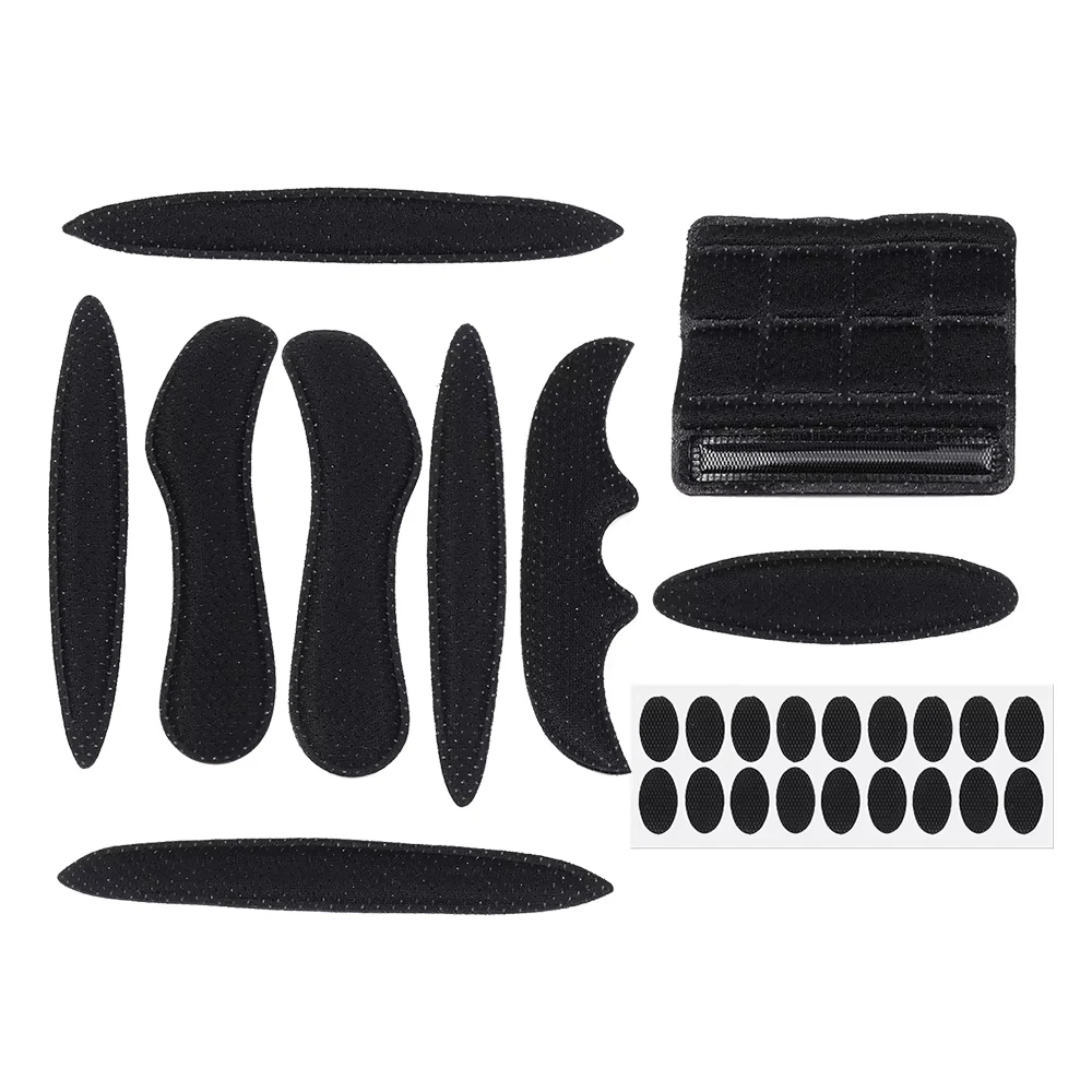 27 pçs/set Kits de Acolchoamento de Capacete Esponja Selada Substituição Motocicleta Bicicleta Ciclismo Conjunto de Almofadas de Espuma Universal