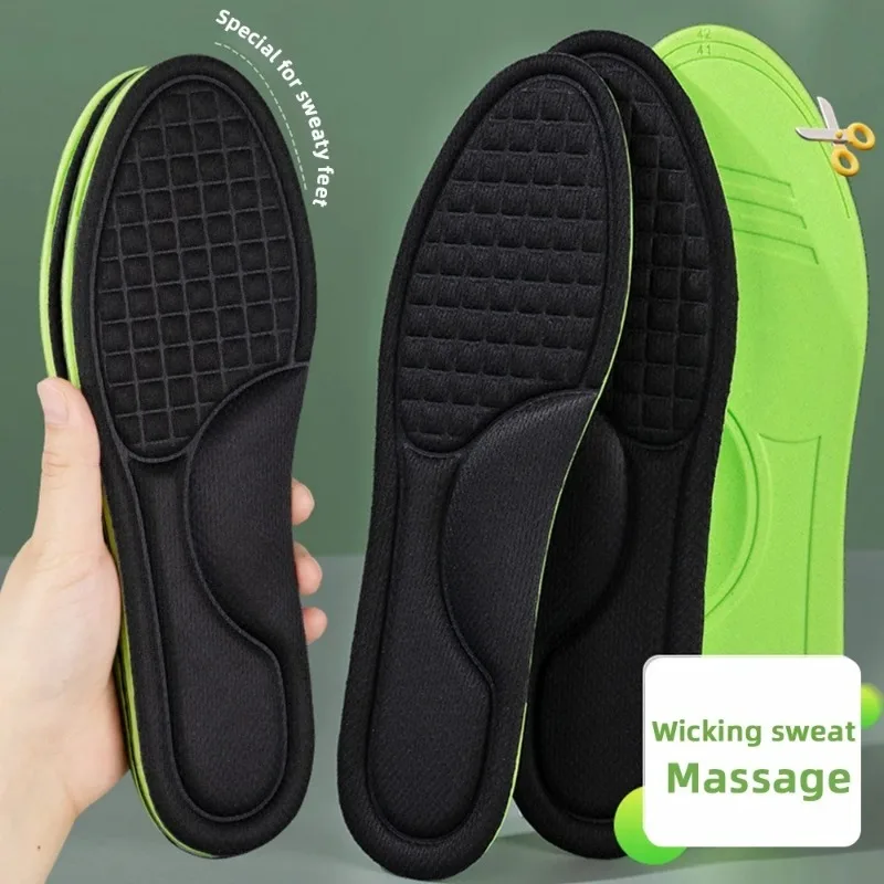 12/2pcs Soft Memory Foam Orthopedic Insoles Deodorizing พื้นรองเท้าสําหรับรองเท้ากีฬาดูดซับเหงื่อ Antibiotic รองเท้าอุปกรณ์เสริม