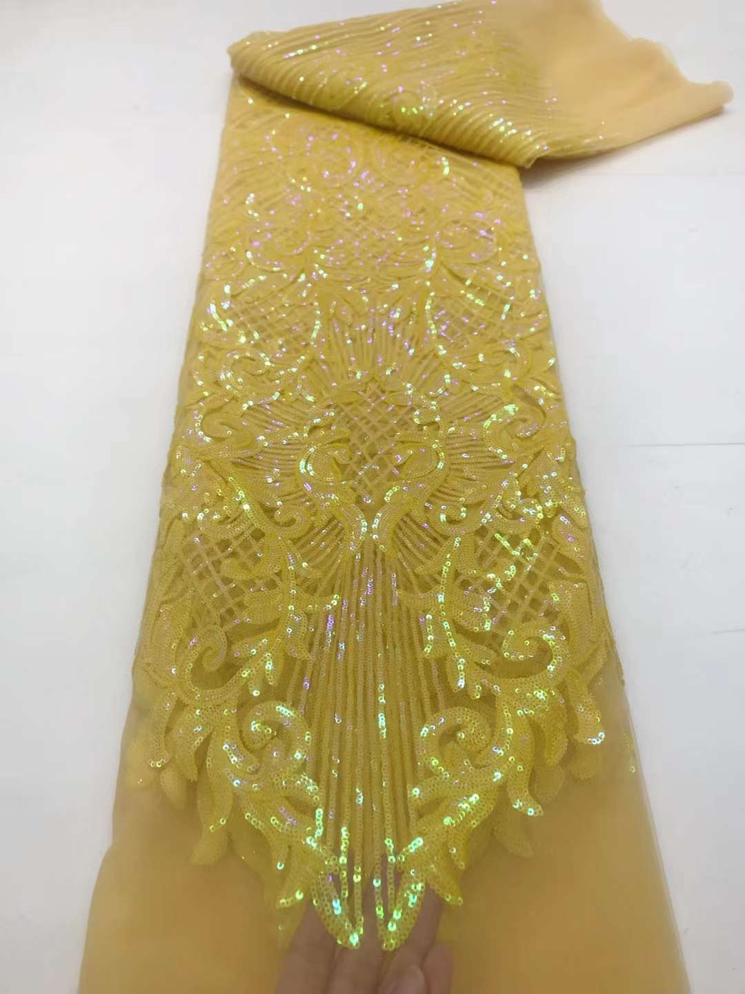 ผ้าลูกไม้ปักเลื่อมตาข่ายผ้าทูลฝรั่งเศสคุณภาพสูง2024สีชมพูสุดหรูผ้าลูกไม้แอฟริกัน5หลาสำหรับชุดเดรสปาร์ตี้แต่งงานไนจีเรีย