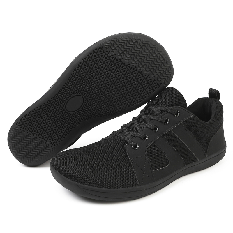 Chaussures plates à bout large pieds nus, semelle extérieure en caoutchouc, chaussures décontractées adaptées à la salle de sport, au bureau, à la conduite, au Yoga, à la danse