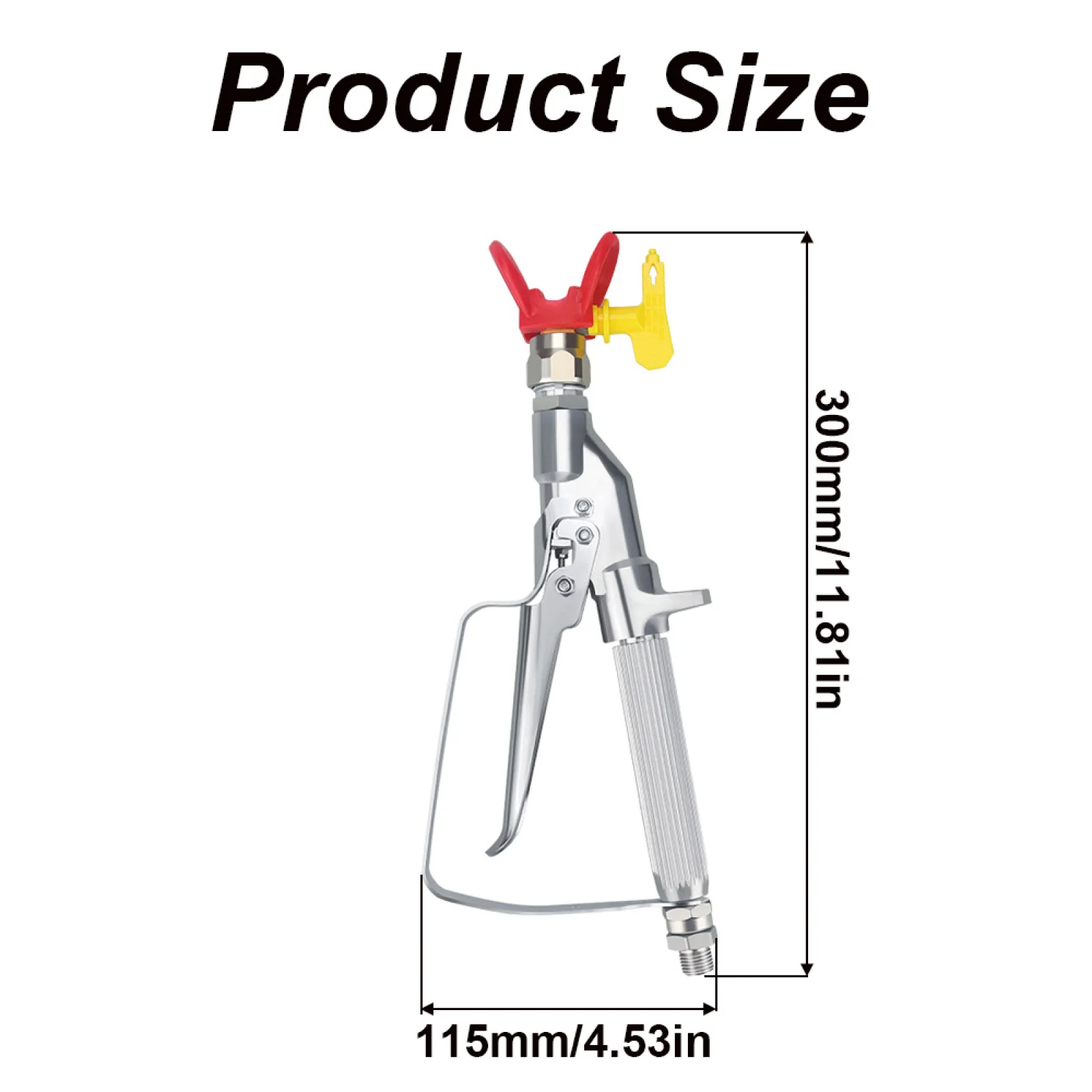 5000PSI High Pressure Airless Paint Spray Gun With 517 Tip & Airless Spraying Machine And Nozzle Guard Pump Sprayer