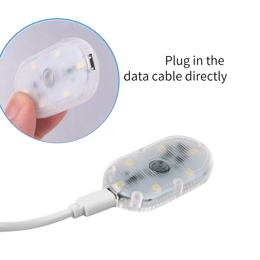 Auto Innen LED Nacht Beleuchtung Unter Schrank Licht Touch Sensor Leselampe LED Buch Lichter USB Aufladbare Auto Tür Licht