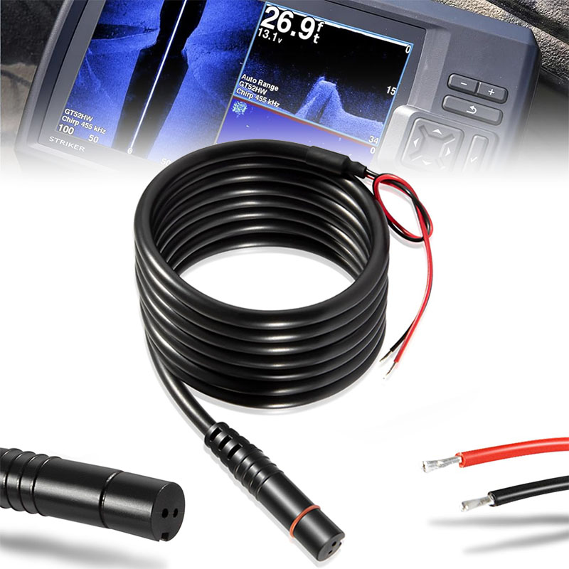 Substituir para Lowrance 000-14172-001 HOOK2 Cabo de alimentação Reveal Cruise Power Cord Fit para Hook Reveal Range Series 5 "7" 9 "12"
