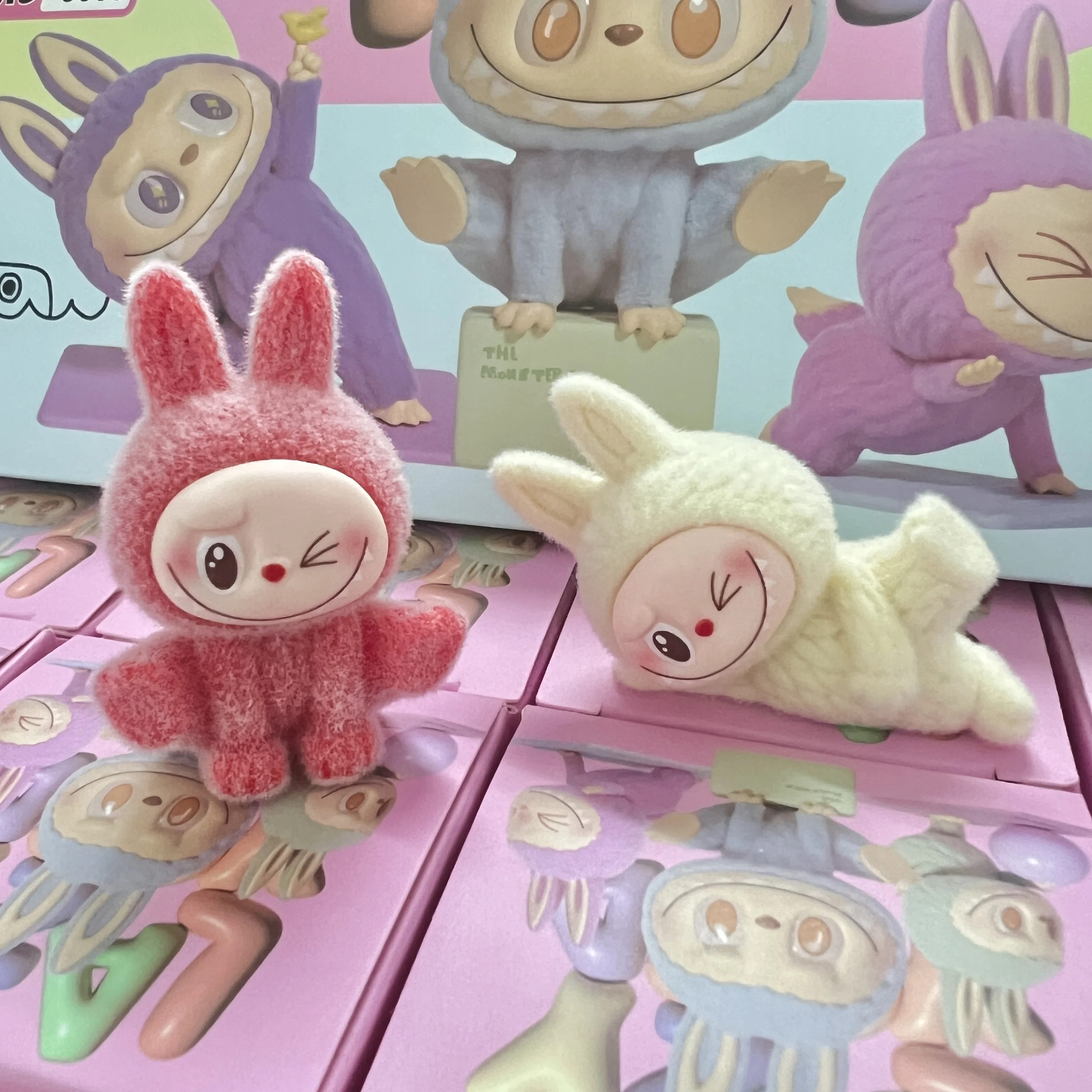Kawaii Mini Labubu Doll Blind Box Miniso Plush Labubu Figurine Mysterious Box