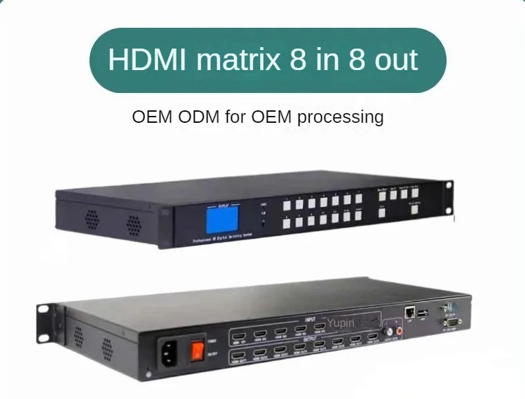 Conmutador de matriz Hdmi, convertidor divisor de interruptor 8x8, con Audio 3840x2160 @ 30hz