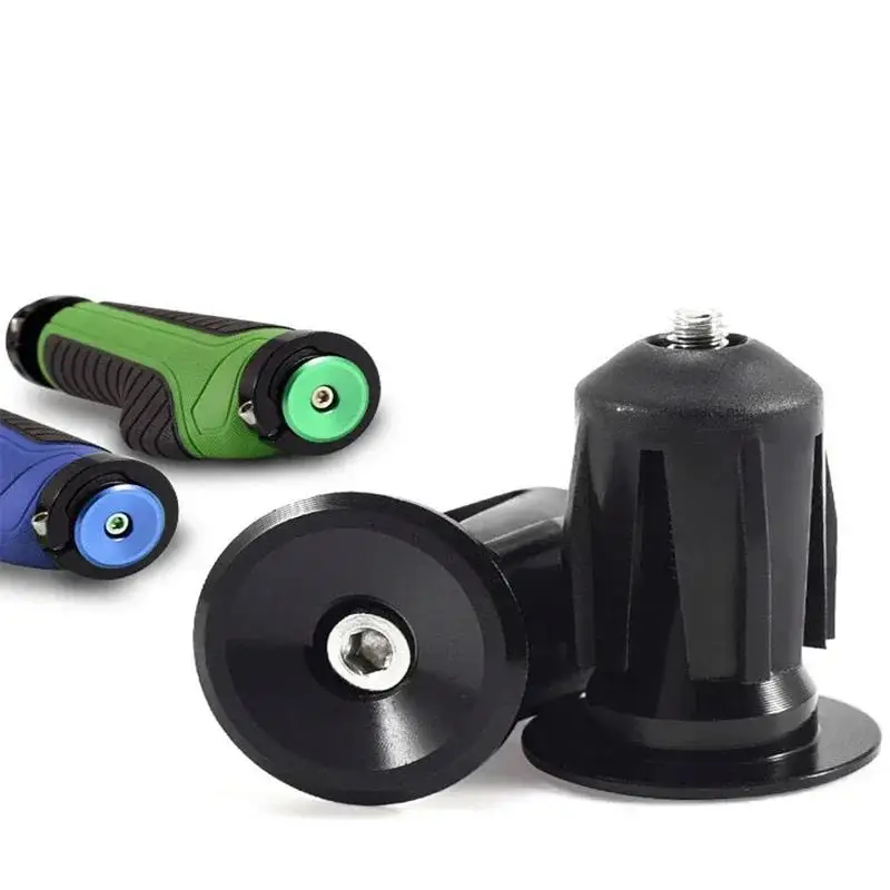 Bike Handlebar End Plugs Aluminum Alloy Mountain Road Bicycle Handlebar End Cap Multi-color Cycling Handlebar Accessories