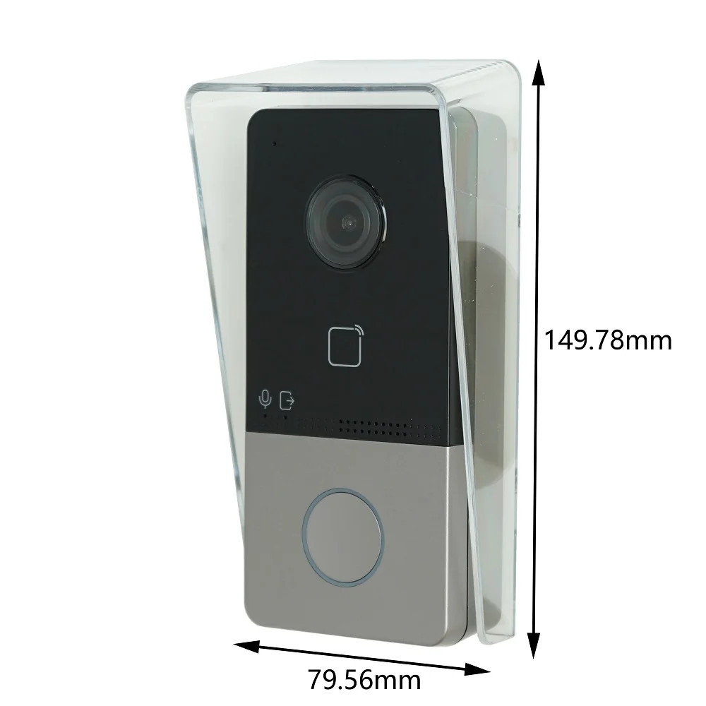 HIK-timbre de puerta con WiFi, intercomunicador con vídeo, tarjeta de soporte, multilenguaje, DS-KV6113-WPE1(C), IP