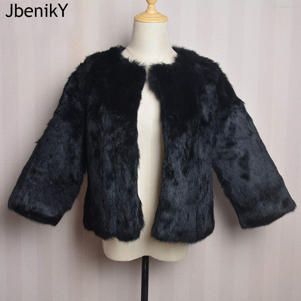 Neue Echte Echt Kaninchen Pelzmantel Frauen Volle Pelt Vintage Jacke Winter Party Weste Angepasst Große Größe Oansatz