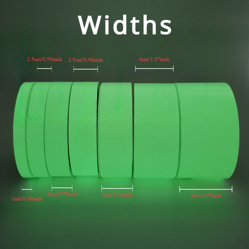 Nastro luminoso Avvertimento verde Luce da terra Stoccaggio Scale Adesivo antiscivolo Nastro fluorescente riflettente