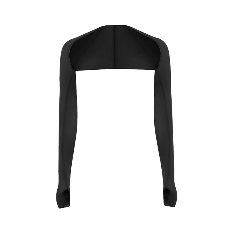 Mangas de brazo tipo chal de una pieza de hielo, funda de brazos largos, protector solar transpirable de verano, deportes al aire libre, manga fina de secado rápido