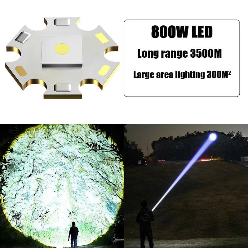 2024 linterna más potente linterna Led recargable superbrillante 6000000LM linternas tácticas de largo alcance Zoom Camping Lantren