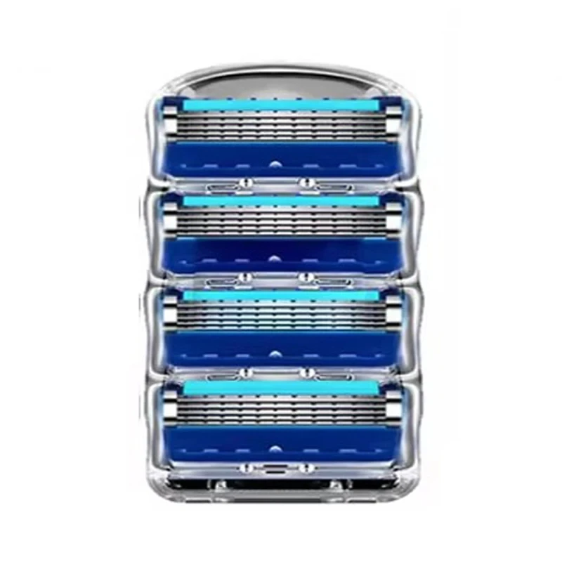 มีดโกนผู้ชาย 5 ชั้นมีดโกนหนวดเครื่องโกนหนวดชาย Face Beard ผม Trimmer 5 ชั้นใบมีดเปลี่ยน