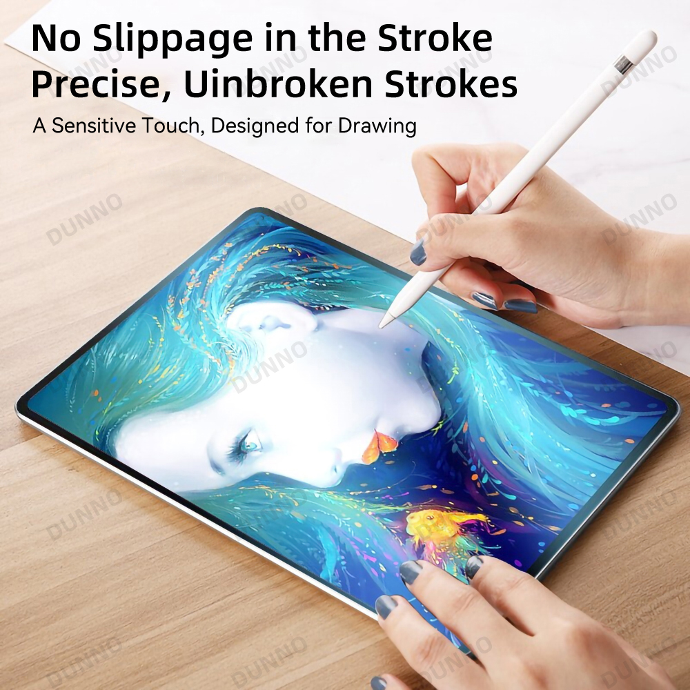 กระดาษรู้สึกป้องกันหน้าจอสําหรับ Samsung Galaxy Tab S6 Lite A9 Plus S9 A8 A7 Lite ภาพวาดเขียน Matte PET กระดาษรู้สึกฟิล์ม