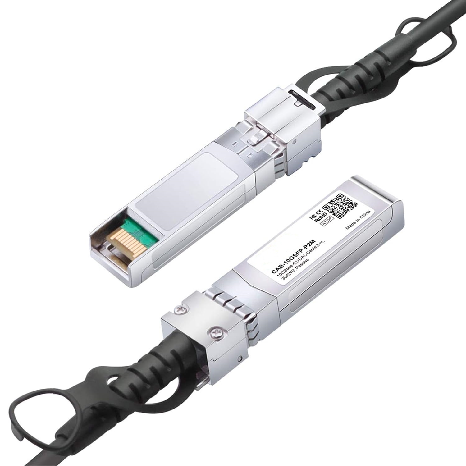 Câble Twinax 10G SFP+ DAC en cuivre à connexion directe, câble passif 10GBASE 0,5 M/1 M/2 M/3 M/5 M/7 M/10 M pour commutateur Cisco/Ubiquiti/MikroTik
