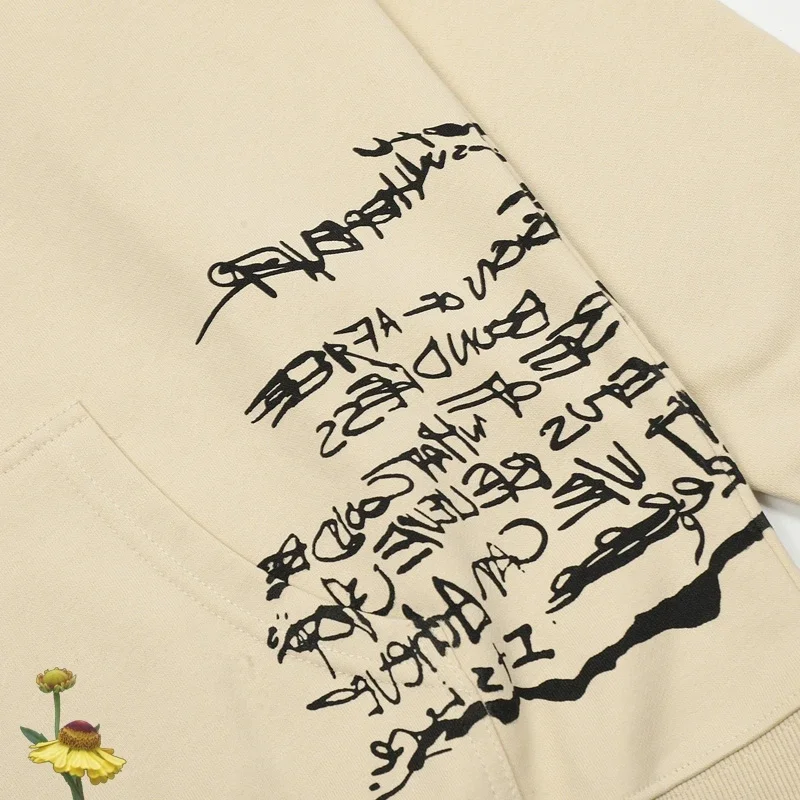 패션 streetwear 선인장 잭 후드 낙서 인쇄 스웨터 하이 스트리트 힙합 선인장 잭 풀오버