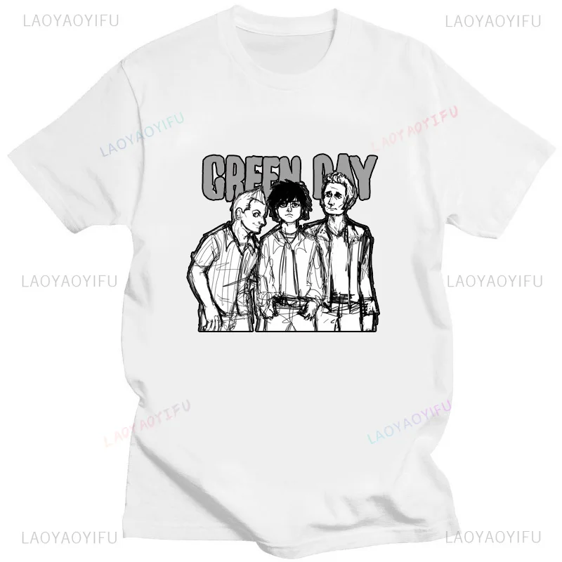 グリーンデイ 'アメリカンイディオットアルバムカバー' Tシャツ男性女性特大 Tシャツノベルティおかしいストリート夏快適な Tシャツ