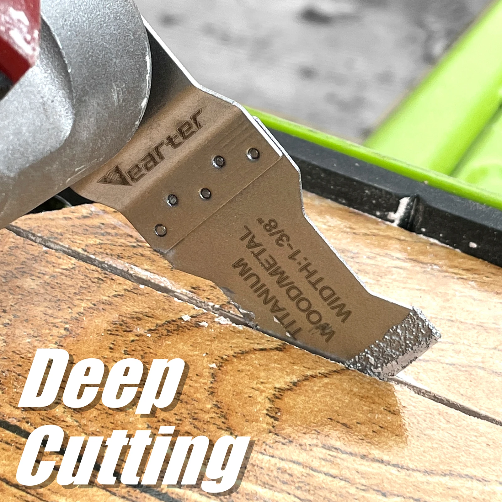 Vearter 4Pcs/Set Vacuum Brazed Diamond Segment Swing Multi-tool Oscillating Blade Mortar Cutting Tools Precise for Grout Removal
