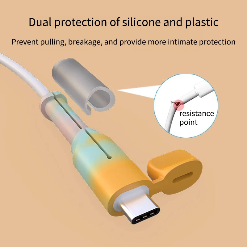 Capa de proteção para cabo de dados com anti-dobramento e anti-quebra, adequada para cabo de carregamento Apple 15, telefone iPhone 16 Promax