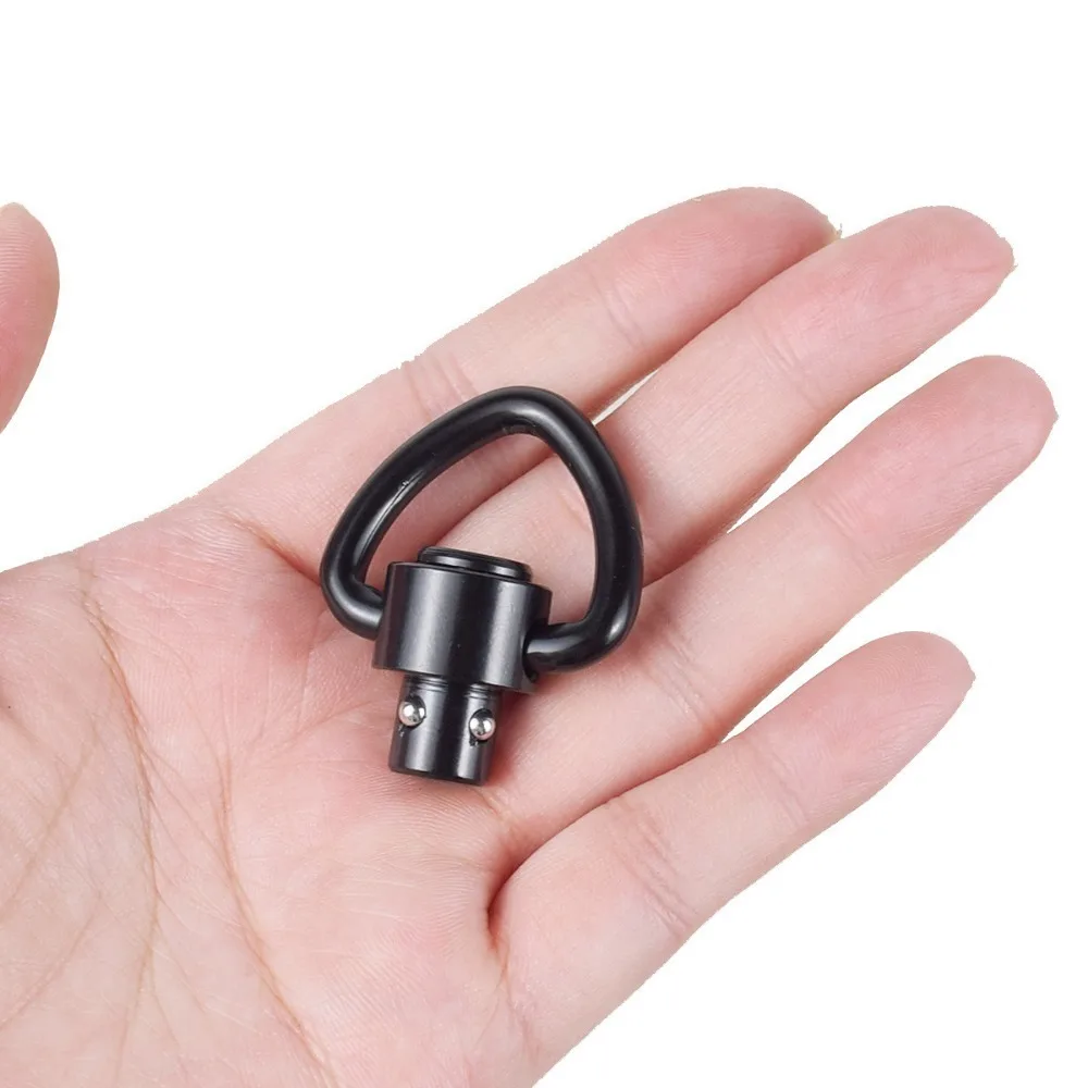 QD M-LOK Adattatore girevole per imbracatura Montaggio su guida Fibbia per imbracatura Cinghia in metallo Cinghia ad anello Montaggio su guida Pulsante in acciaio
