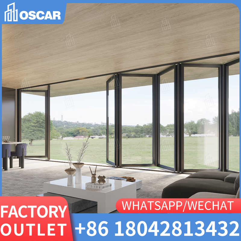 O fabricante fornece lindas portas giratórias de liga de alumínio de pátio sólido e requintado para villa manor