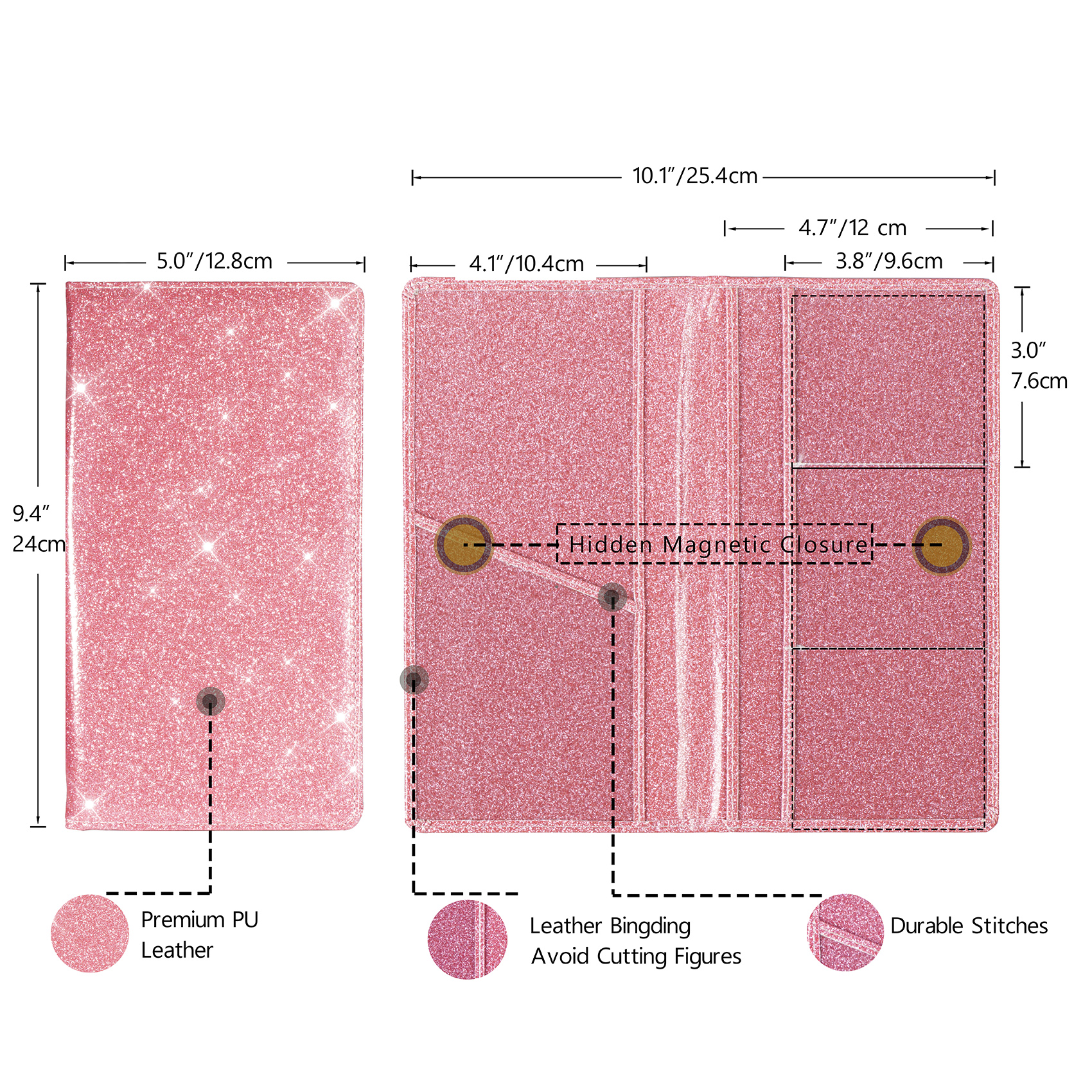 Car Registration and Insurance Card Holder, Vehicle License Document Glove Box Compartment Organizer