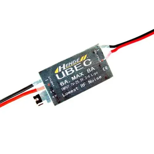 HENGE 6A UBEC salida 5V/6A 6V/6A,2-6S LIPO 6-16 celdas Ni-Mh interruptor de entrada para RC UBECL6