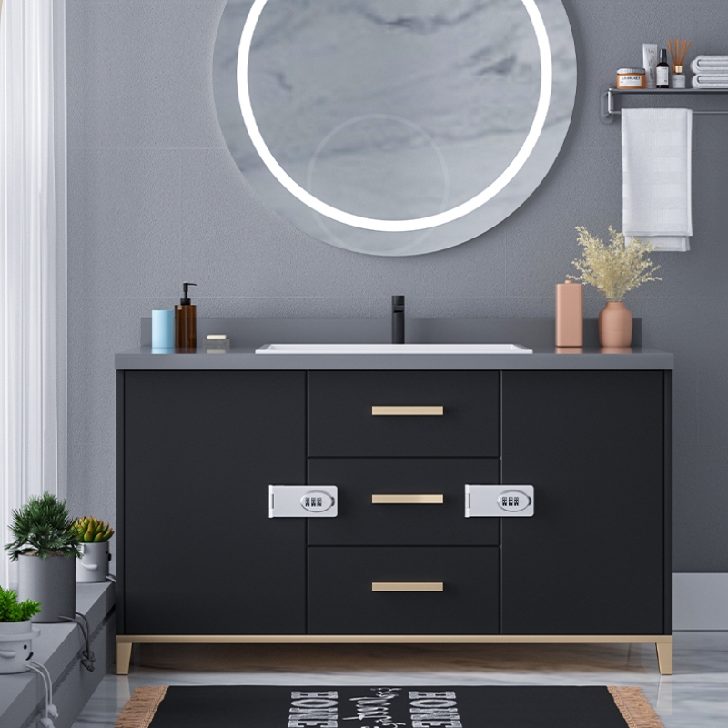 Mechanical Password Locks Door Security Slide Latch Lock for Small Doors Cabinets Barn Door Bathroom Outdoor Garage Garden