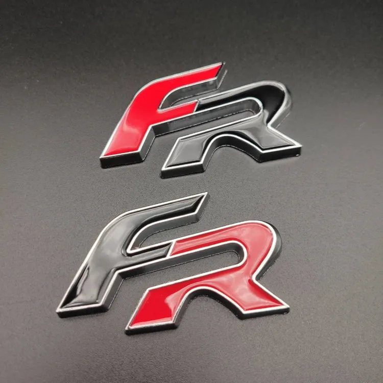 Metal 3d fr adesivo de carro emblema emblema para seat leon fr + cupra ibiza altea exeo fórmula acessórios do carro corrida estilo do carro