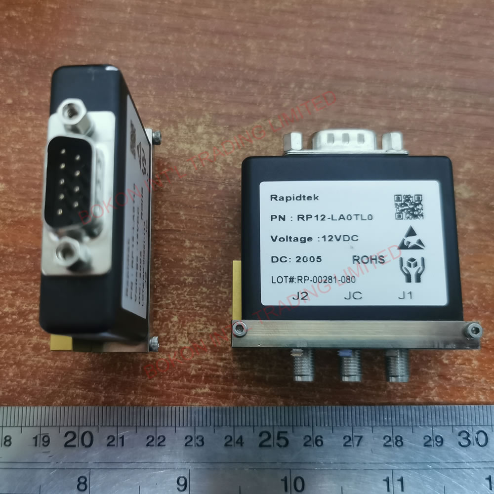 Interruptores coaxiales RF, DC-18GHz, SMA SPDT, enclavamiento, 12VDC, 50 ohmios, TTL, RP12-LA0TL0, interruptor de microondas RF