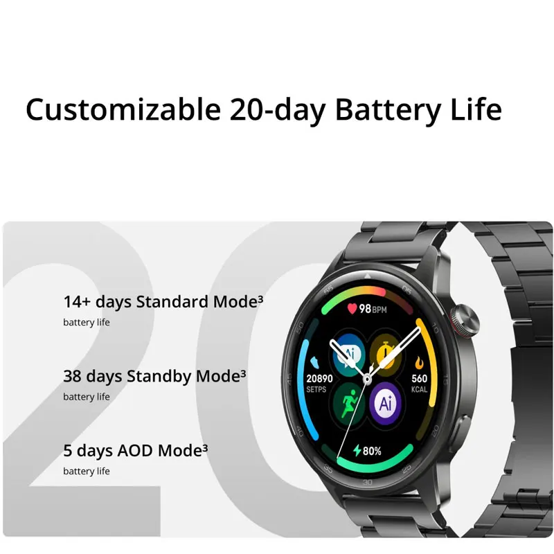 Global Version realme Watch S2 Smart Watch 1.43'' AMOLED Display 20 Days Battery Life Spuer AI Engine IP68 Waterproof Smartwatch