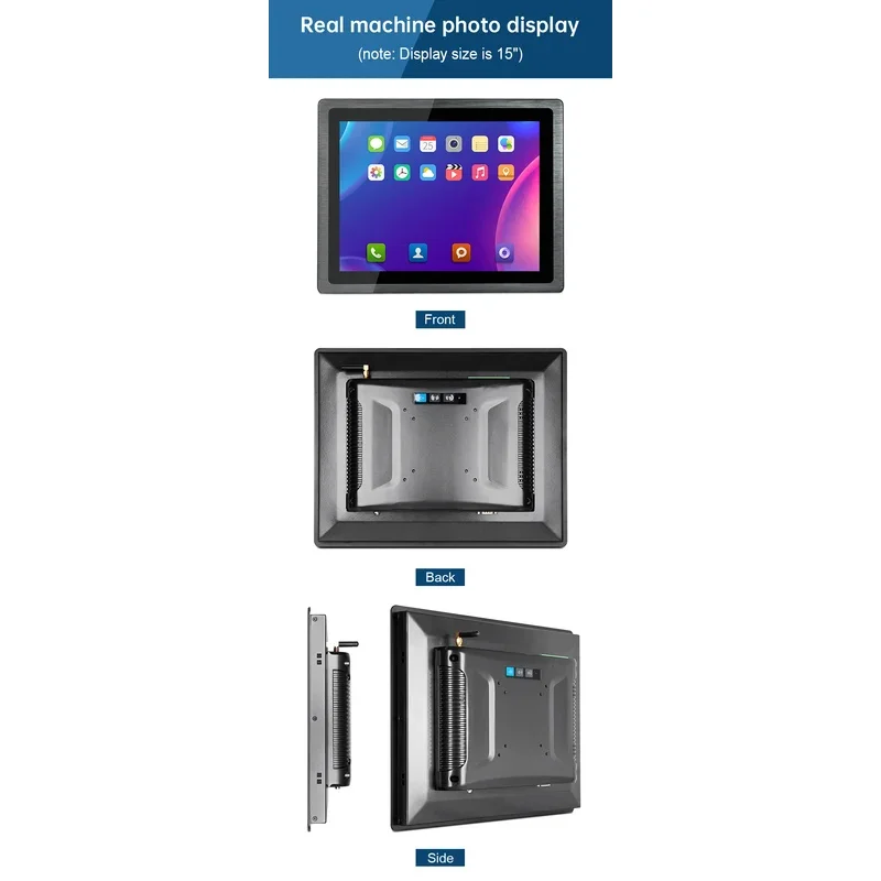 IP65 impermeable HMI Industrial todo en uno PC RK3568 2 + 32gb Android12/Linux/ I5 Win-dows 10 12 17,3 19 pulgadas Panel táctil PC