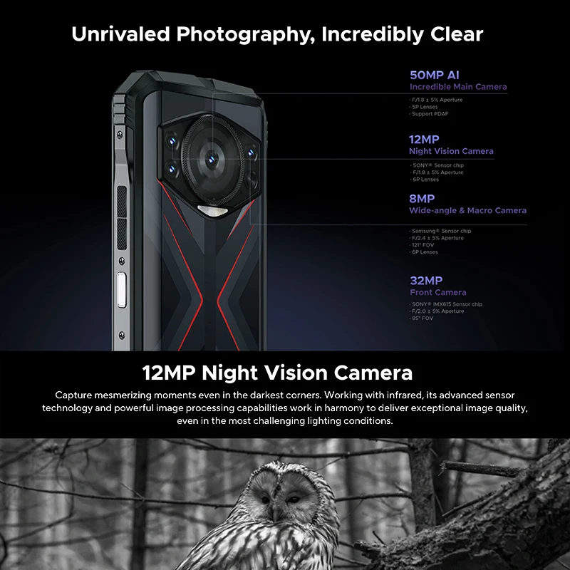 [World Premiere] DOOGEE S118 Rugged Smartphone 20GB(8+12GB Extended) 6.58" FHD+ Screen Helio G99 10800mAh 50MP AI Camera NFC