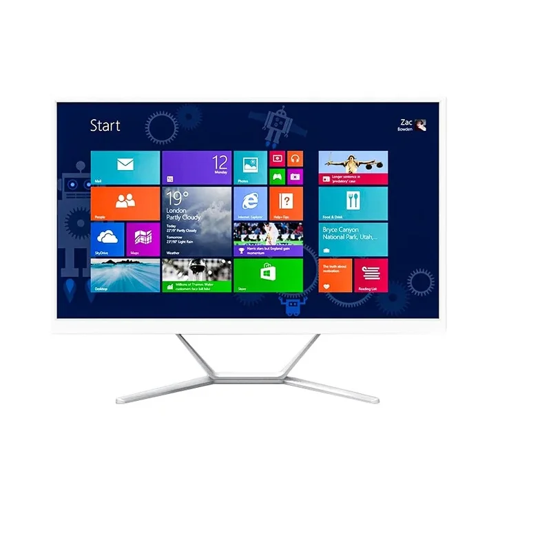 ผู้ผลิตชุด In One Gaming คอมพิวเตอร์ All-in-one Pc จีน I3 I5 I7 I9 21.5 23.8 Touch Desktop สีดําทั้งหมดธุรกิจ SSD แจ็ค 3.5