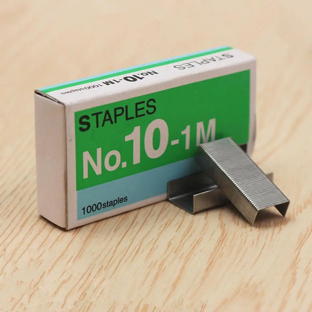 1/2/5/10Box No.10 Staple Smooth Not Lagging Solid Metal 5*2.7*1cm Staple Box