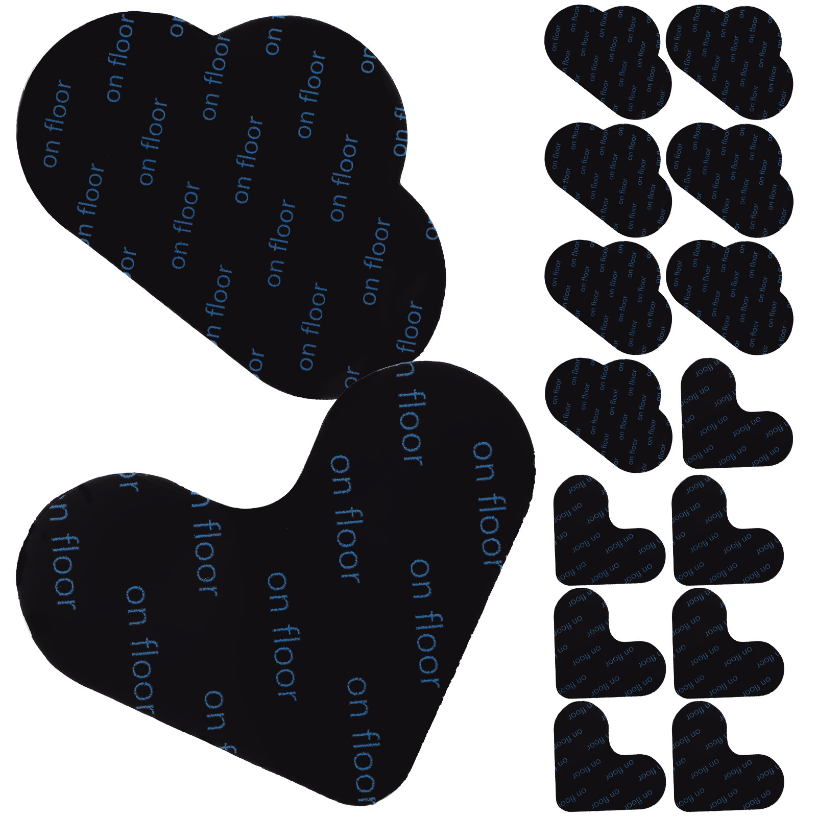 16Pcs Non Slip Pads Carpet Stickers Heart Cloud Shape Rug Holders for Hardwood Tiles Floors Area Rugs