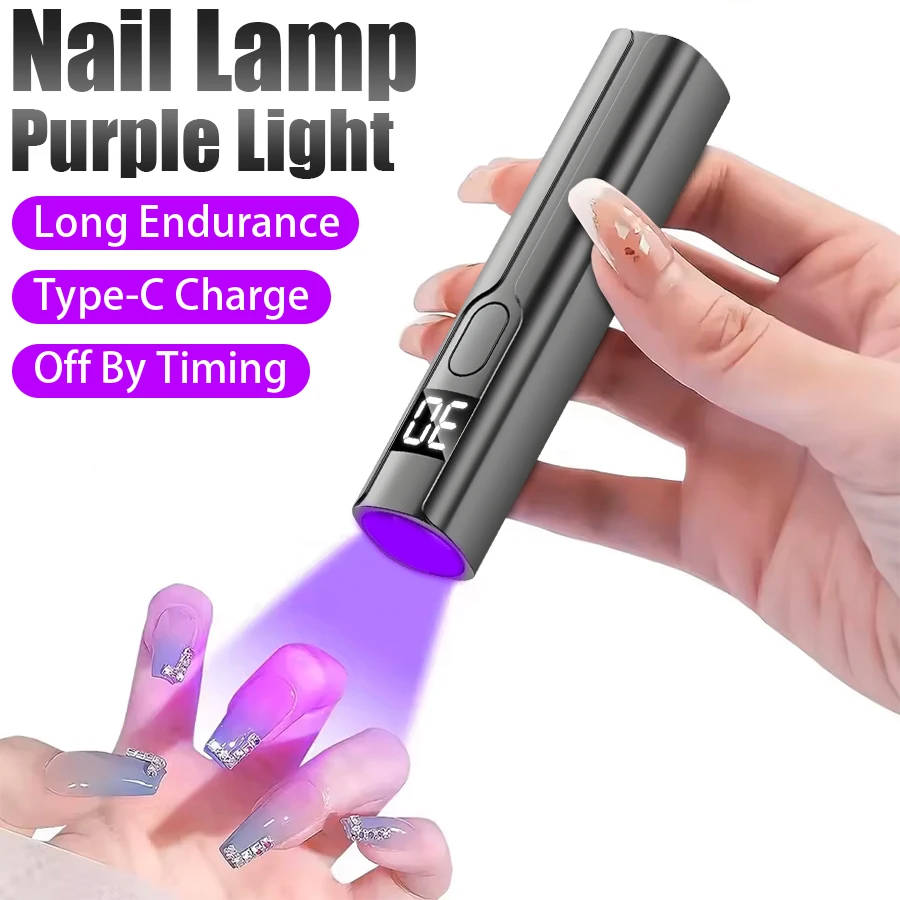 Profissional prego uv lâmpada led mesa com display recarregável portátil mini secador de unhas suporte lâmpada uv para unhas arte removível