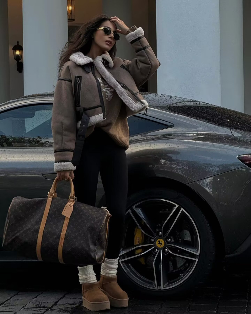 2024 traf novo casaco de pele de carneiro sintético feminino engrossado jaqueta térmica y2k lapela vintage moda inverno