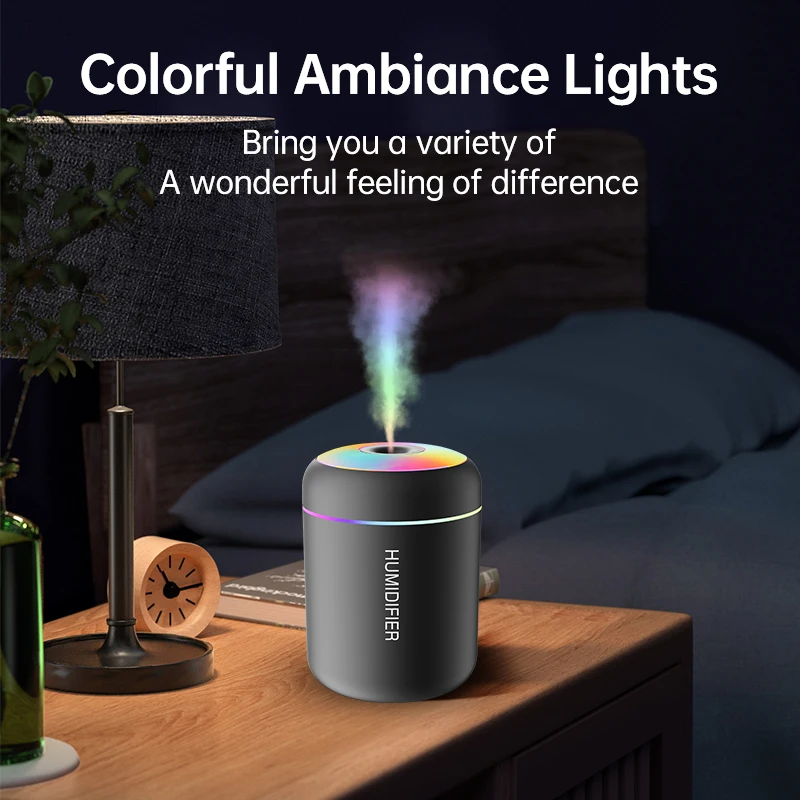 180ML MINI AIR Humidifier USB Aroma Diffuser น้ํามันหอมระเหยเครื่องฟอกอากาศ Aromatherapy Mist Maker สําหรับรถบ้านห้องนอน