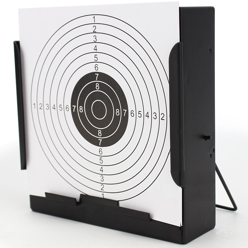 การฝึกอบรมเป้าหมายยิง Bullet BB Ball Collector เหล็กพิเศษ 14x14 ซม.100pcs ยิงกระดาษสําหรับ Airsoft Paintball เป้าหมาย