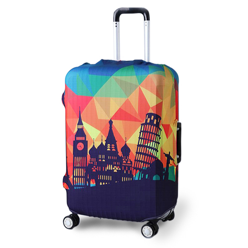 TRIPNUO cubierta de equipaje de ciudad azul más gruesa cubierta protectora de maleta para maletero aplicable a accesorios de viaje de maleta de 19 ''-32''