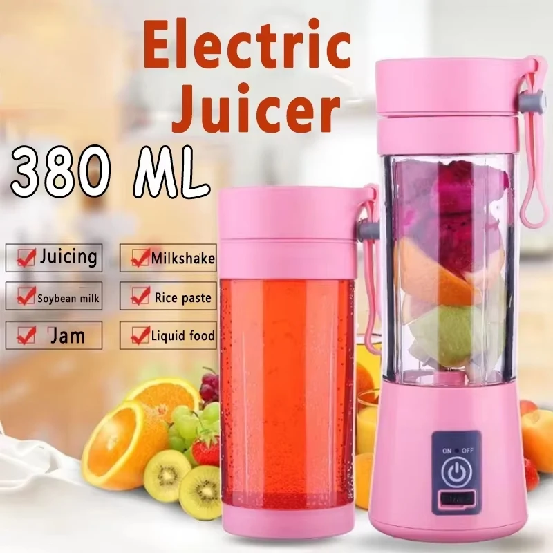 Exprimidor de frutas eléctrico portátil de mano con carga Usb, batidora de leche fresca Personal, taza mezcladora para el hogar, Picnic y oficina